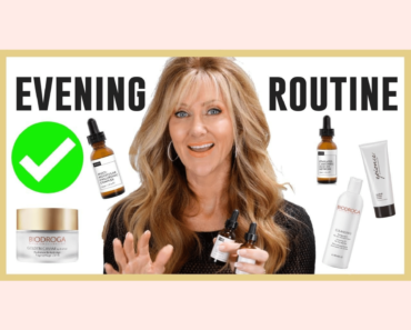 SKINCARE ROUTINE FOR MATURE SKIN EVENING