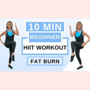 10 Minute Beginner HIIT Workout For Weight Loss!