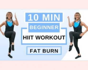 10 Minute Beginner HIIT Workout For Weight Loss!