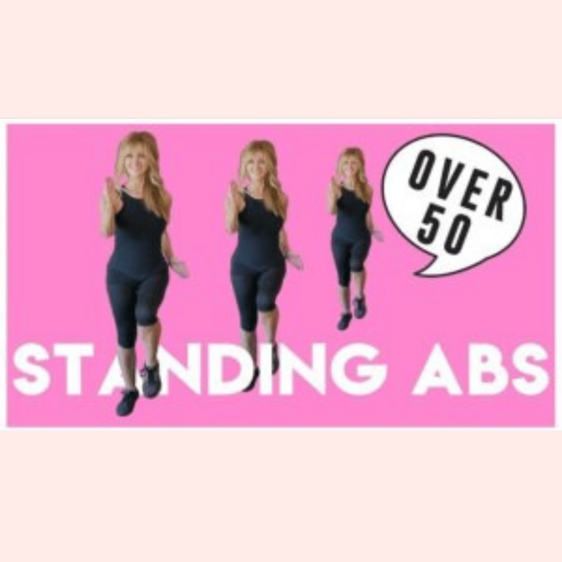 Indoor Walking Workout STANDING ABS Low Impact Fabulous50s