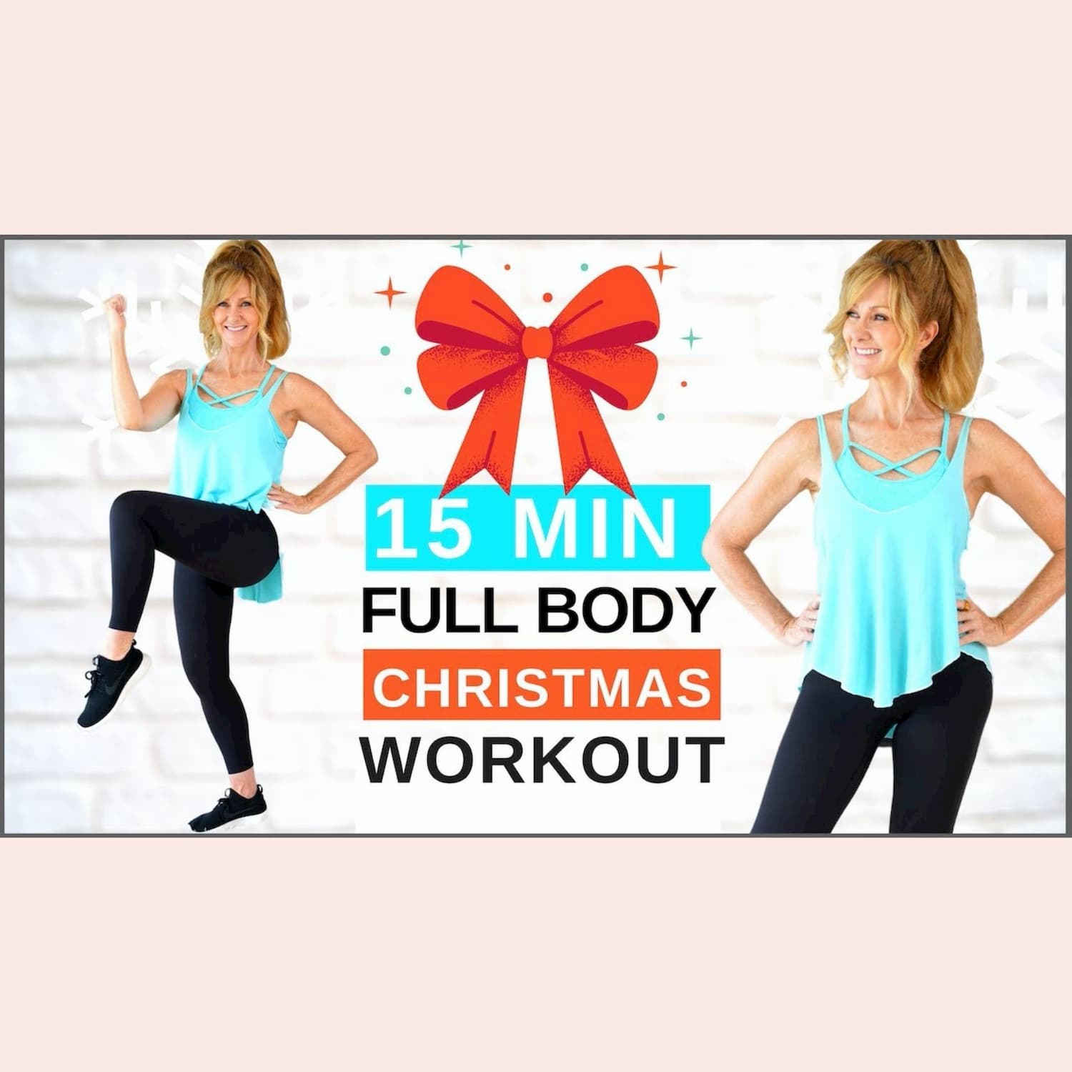 15 Minute FULL BODY Christmas Workout For Women Over 50!