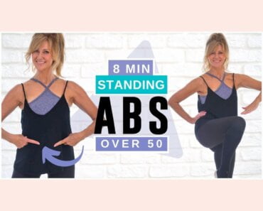 8 Minute Standing Abs Indoor Workout Over 50 | Burn Belly Fat!
