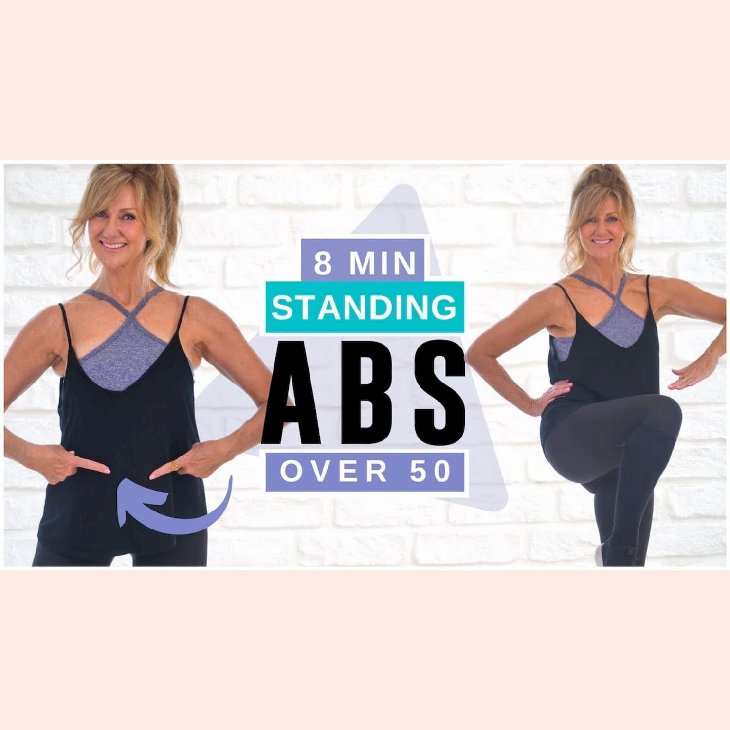 8 Minute Standing Abs Indoor Workout Over 50 Burn Belly Fat