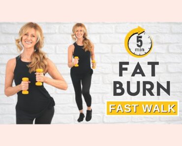 5 Minute Fat Burning Fast Walk | Quick Easy Done!