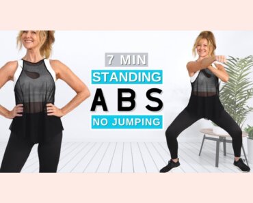 7 Minute Standing ABS Workout To Lose Belly Fat | Beginner Friendly!