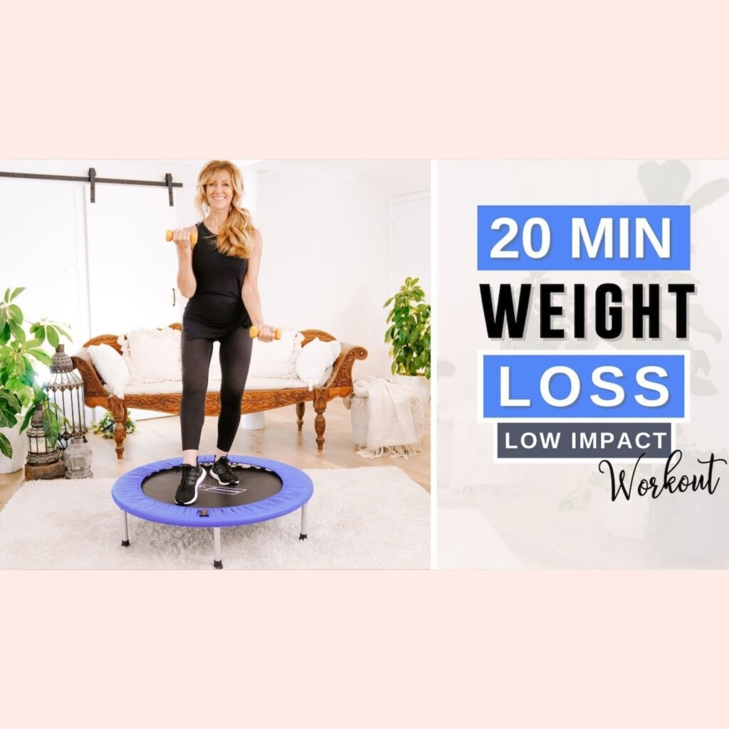Rebounder For Weight Loss Workout With Weights!