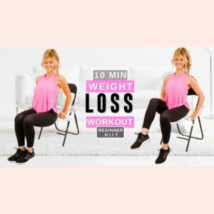 10 Minute Chair Workout For Weight Loss | Women Over 50!