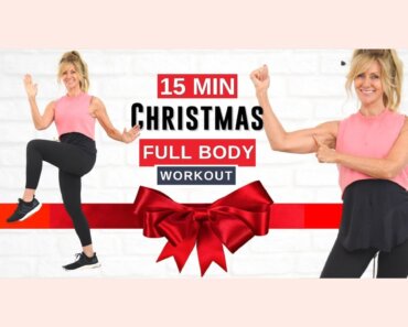 15 Minute FULL BODY Christmas Workout For Women Over 50 | 2021!