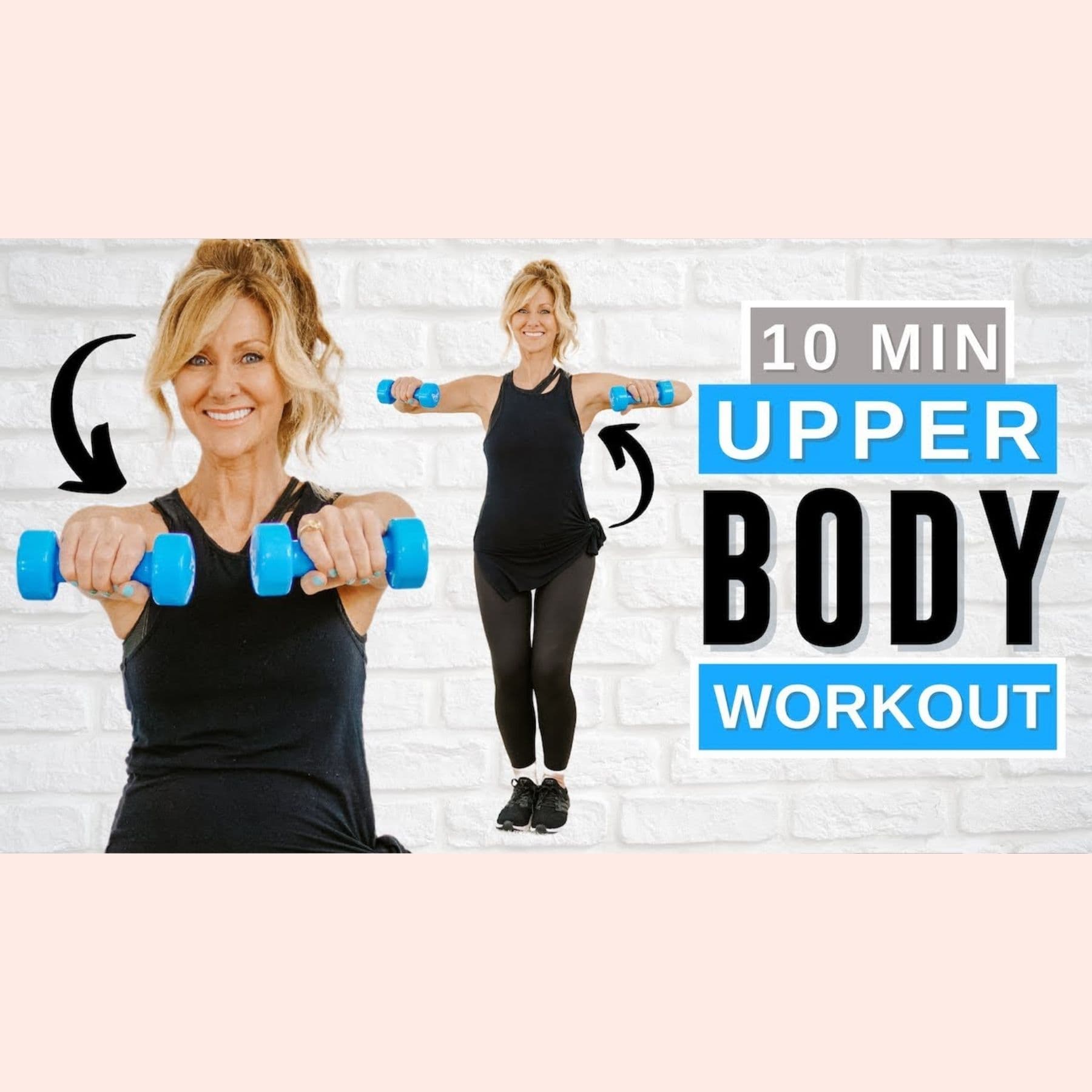 10 Min Upper Body Workout With Dumbbells Arms Back Chest Slimming