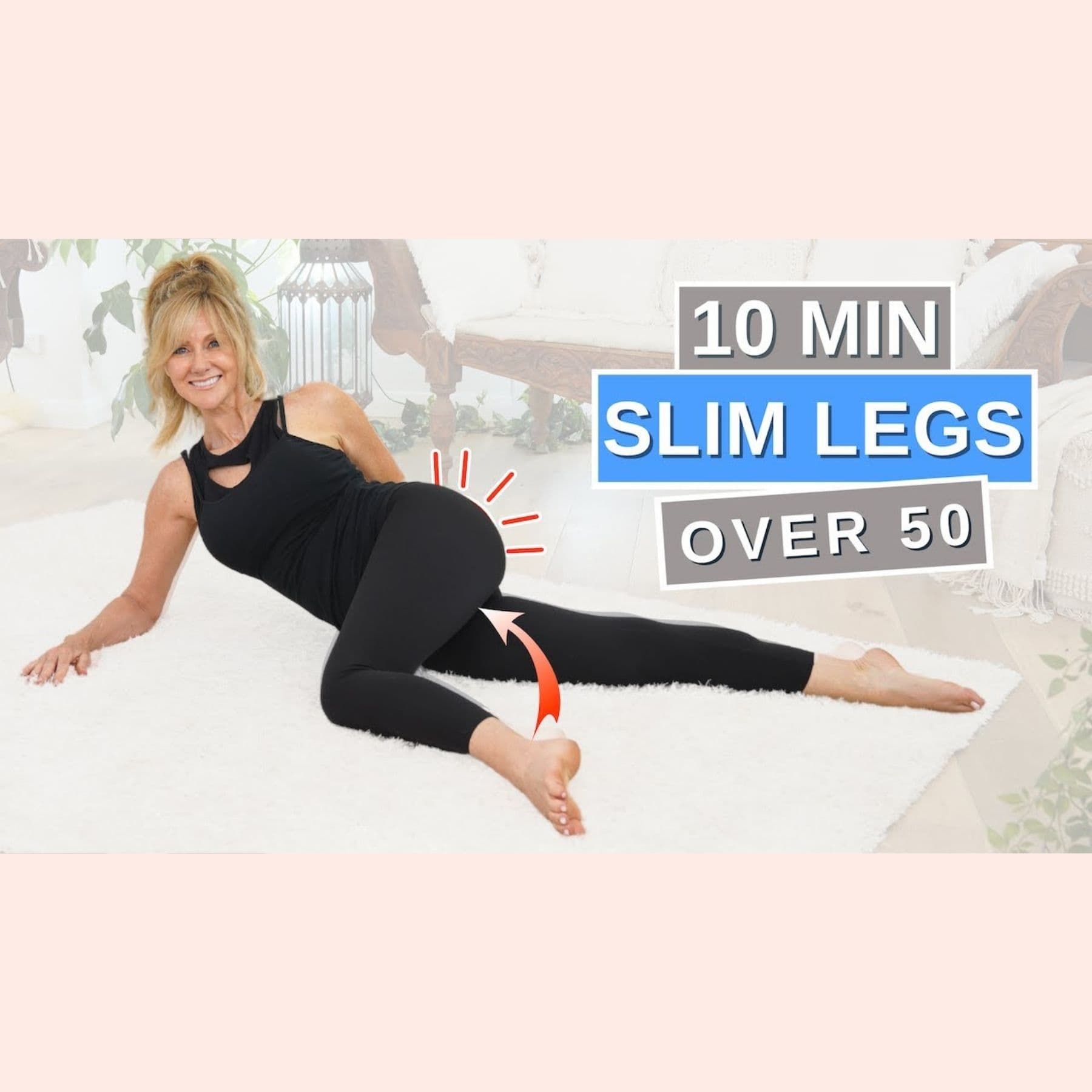 10 Minute Beginner Leg Workout For Women Over 50 | No Jumping!