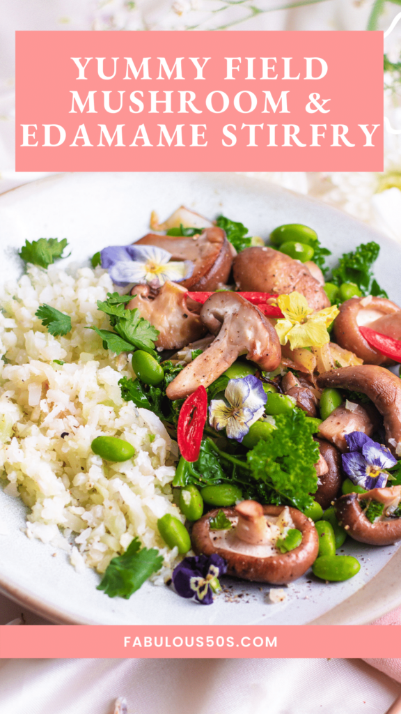 mushroom and edimame stirfry recipe - Fabulous 50s Healthy Recipes