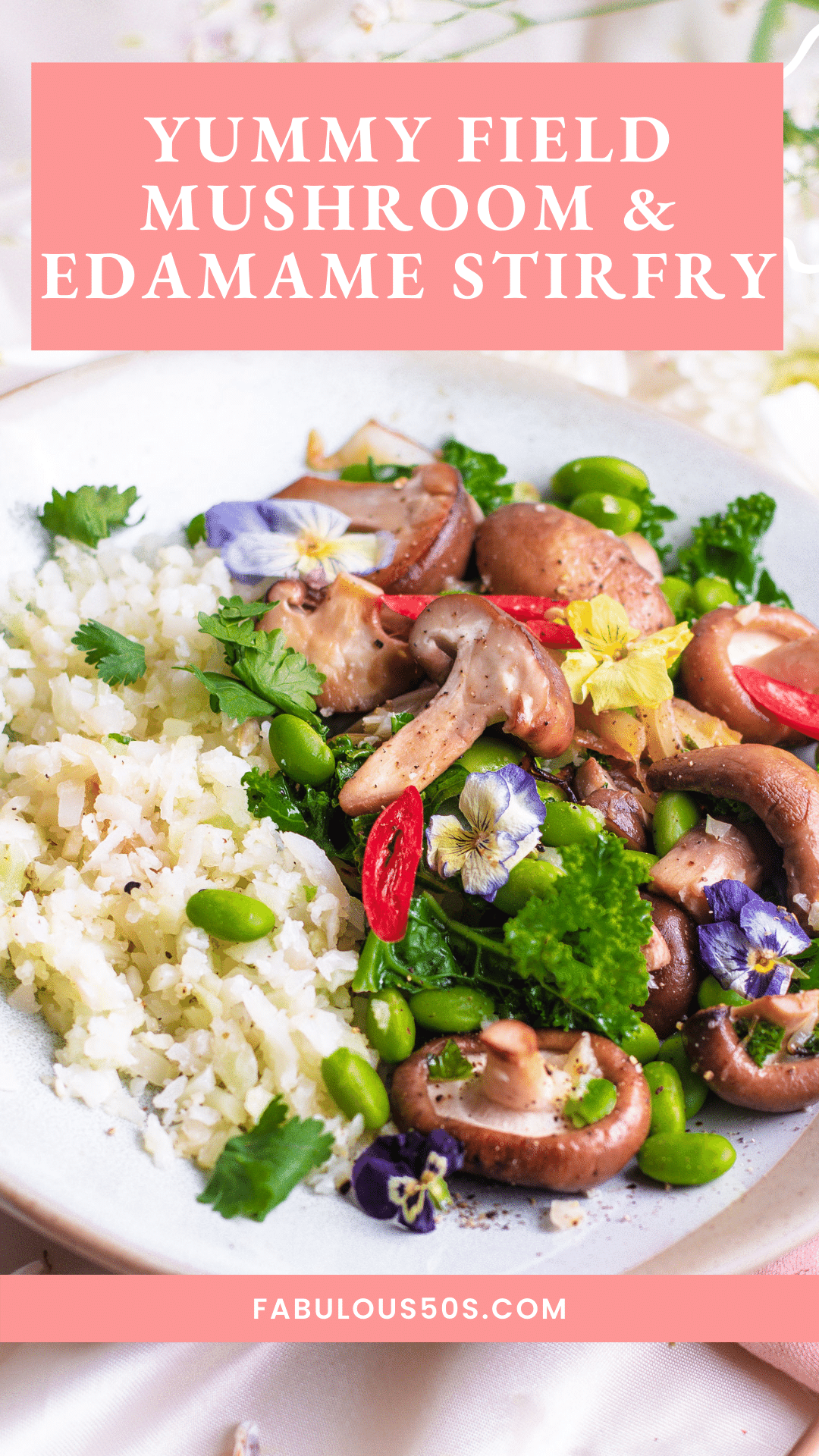 Yummy Field Mushroom and Edamame Stirfry