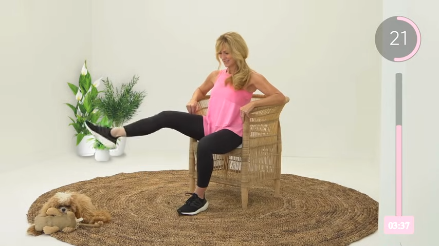 Standing Leg Circles Seated abs and legs