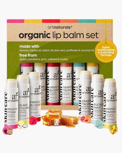 ArtNaturals Organic Beeswax Lip Balm Gift Set 