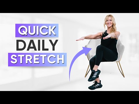 The Best 5 Minute Seated STRETCH Routine For Women Over 50! - Fabulous50s