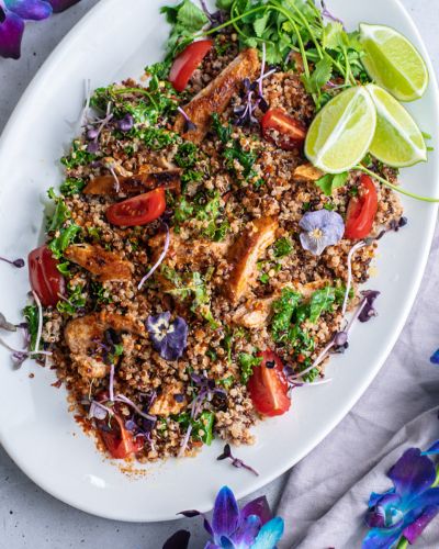 Mother's Day Healthy Brunch Ideas - Mexican Chicken and Quinoa