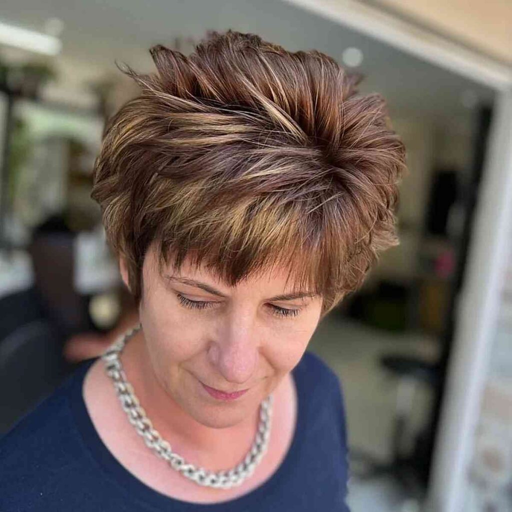 Spiky Cropped Cut with Bangs