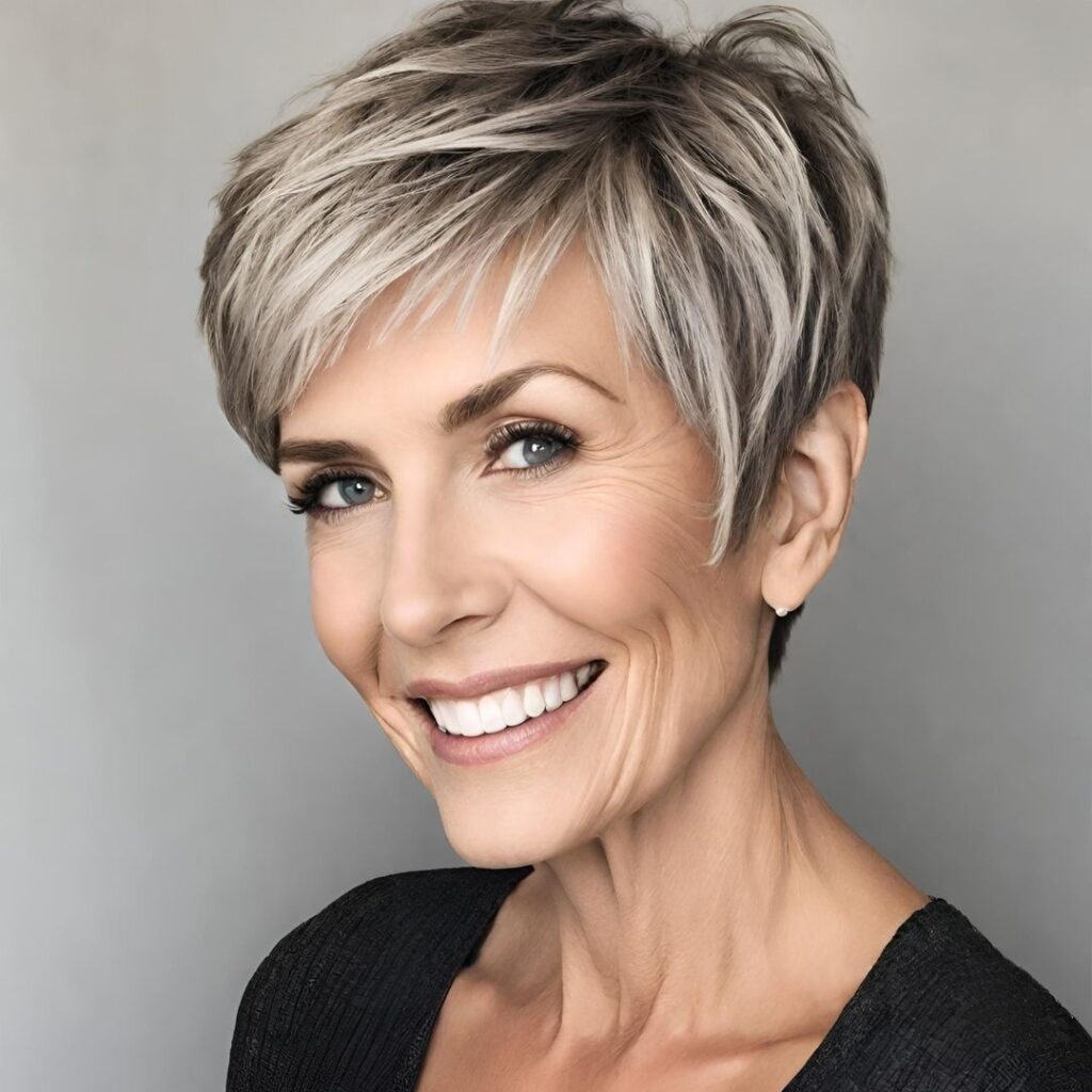 textured pixie cuts for a short-shaped face 