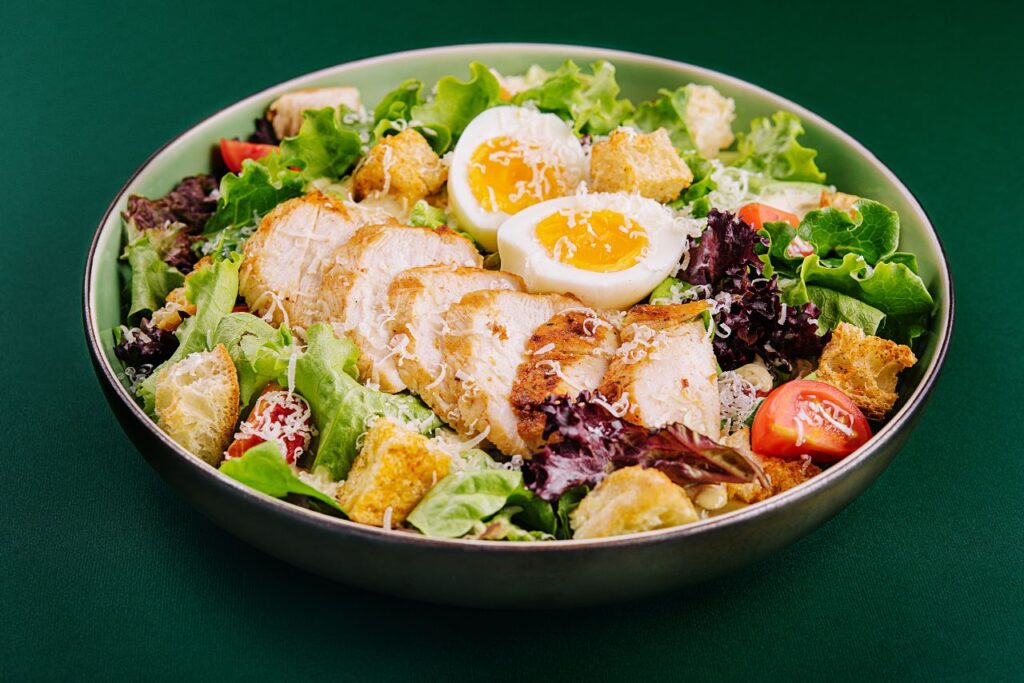 Chicken Caesar Salad with a Vitamin D Twist