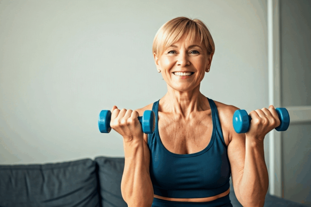 Best Toned Arms Dumbbell Workout for Over 50!