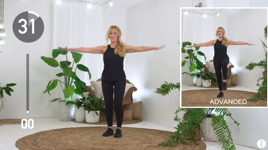 Elbow Curls HIIT workout for women over 50