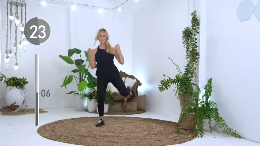 Alternating Knee Raises with Arm Pulls 15-minute fat-burning walk