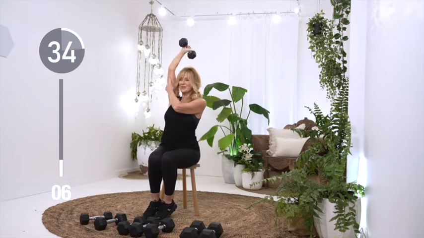 Overhead Triceps Extension build muscle at home
