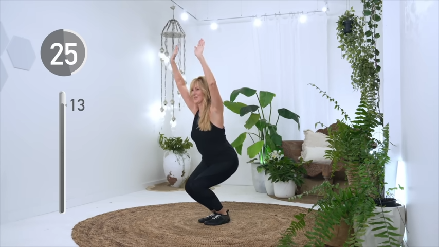 Squat with Overhead Reach