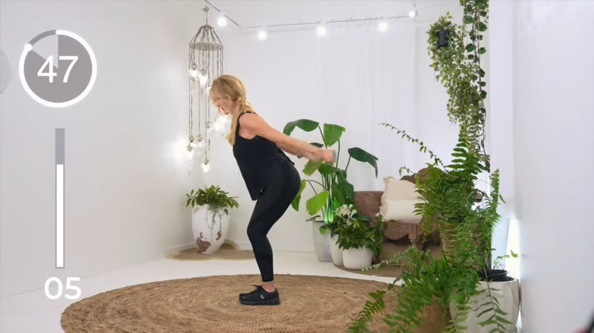 Bent-Over Row for Upper Back Toning no-equipment arm toning workout
