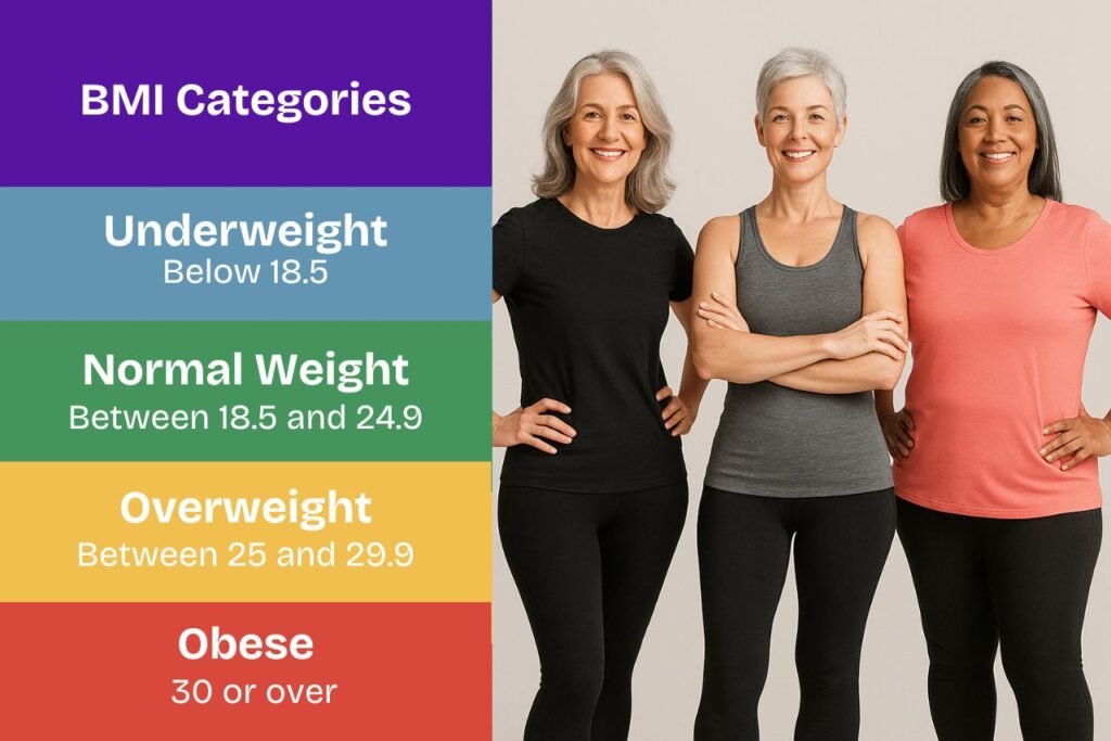 BMI Categories - body mass index ranges for women