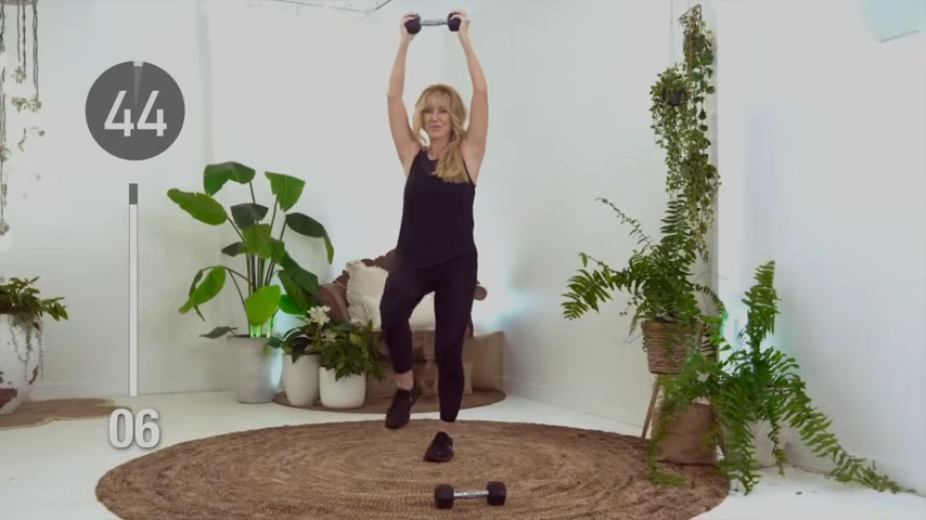 Knee Raise to Overhead Press for Ab Definition