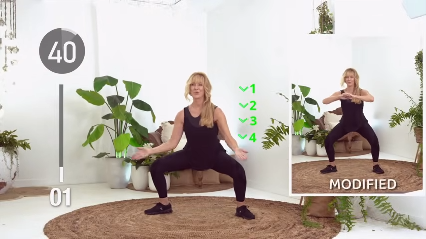 sumo squat Beginner squat workout over 50