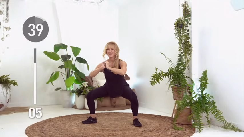 Squat and Hold Beginner squat workout over 50