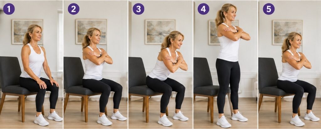 HOW TO DO fast sit-to-stands correctly