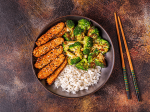 Chili Lime Tempeh and Veggies